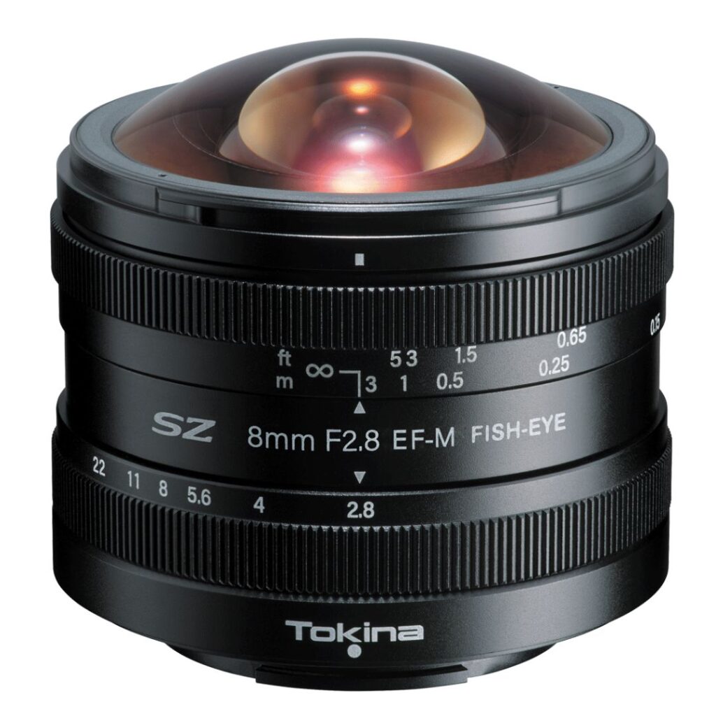 Tokina SZ 8mm F2.8 EF-M Fish-Eye Lens